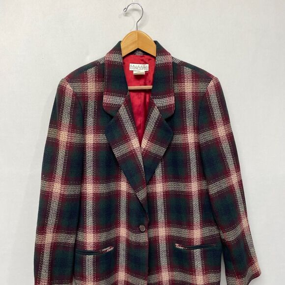 Vintage Private Concepts Women Blazer Jacket Size 16 Wool Polyester B333 -16 - Picture 10 of 16